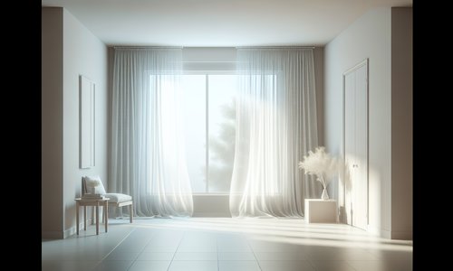 A minimalist room for peaceful meditation