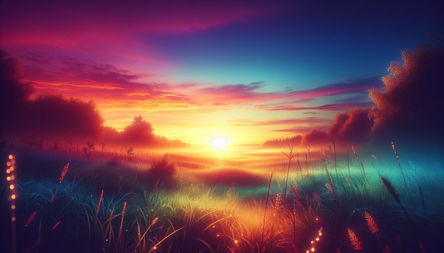 A vibrant dawn scene symbolizing new beginnings, mirroring the article's focus on personal rebirth and growth.